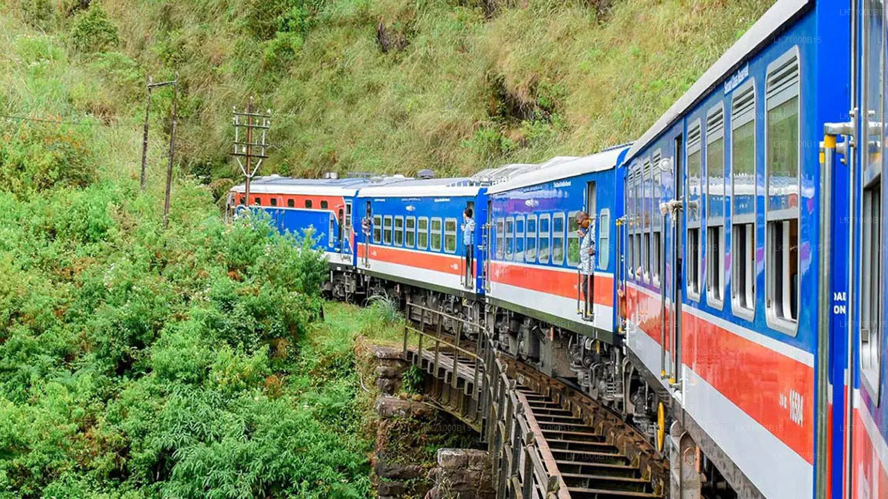 バドゥッラからコロンボまでの列車に乗車（列車番号：1002「デヌワラ・メニケ」） 