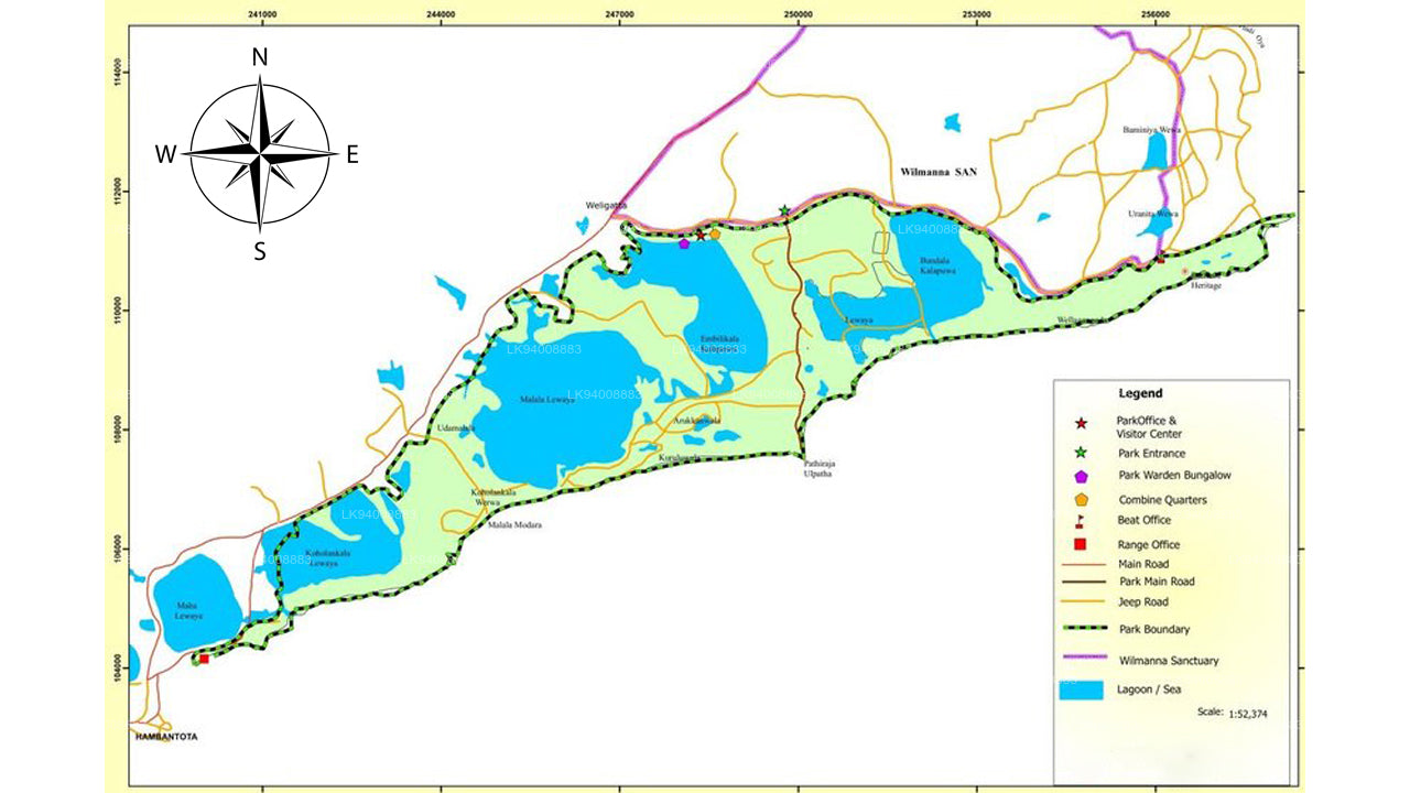 バンダラ国立公園入場券