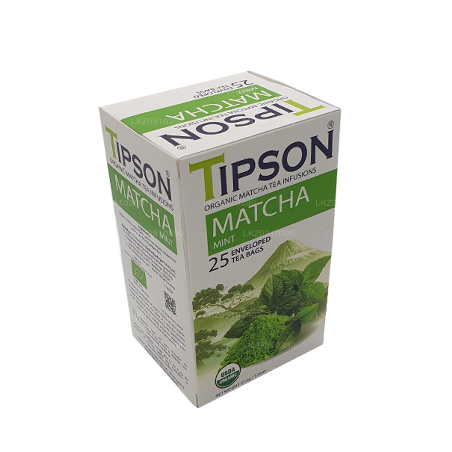 Tipson Tea オーガニック抹茶とミント (37.5g)