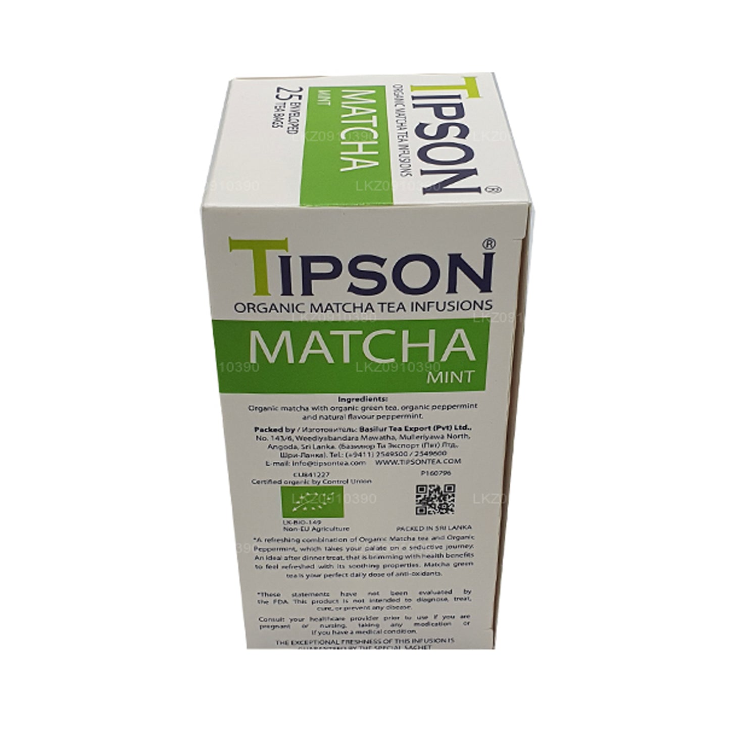 Tipson Tea オーガニック抹茶とミント (37.5g)