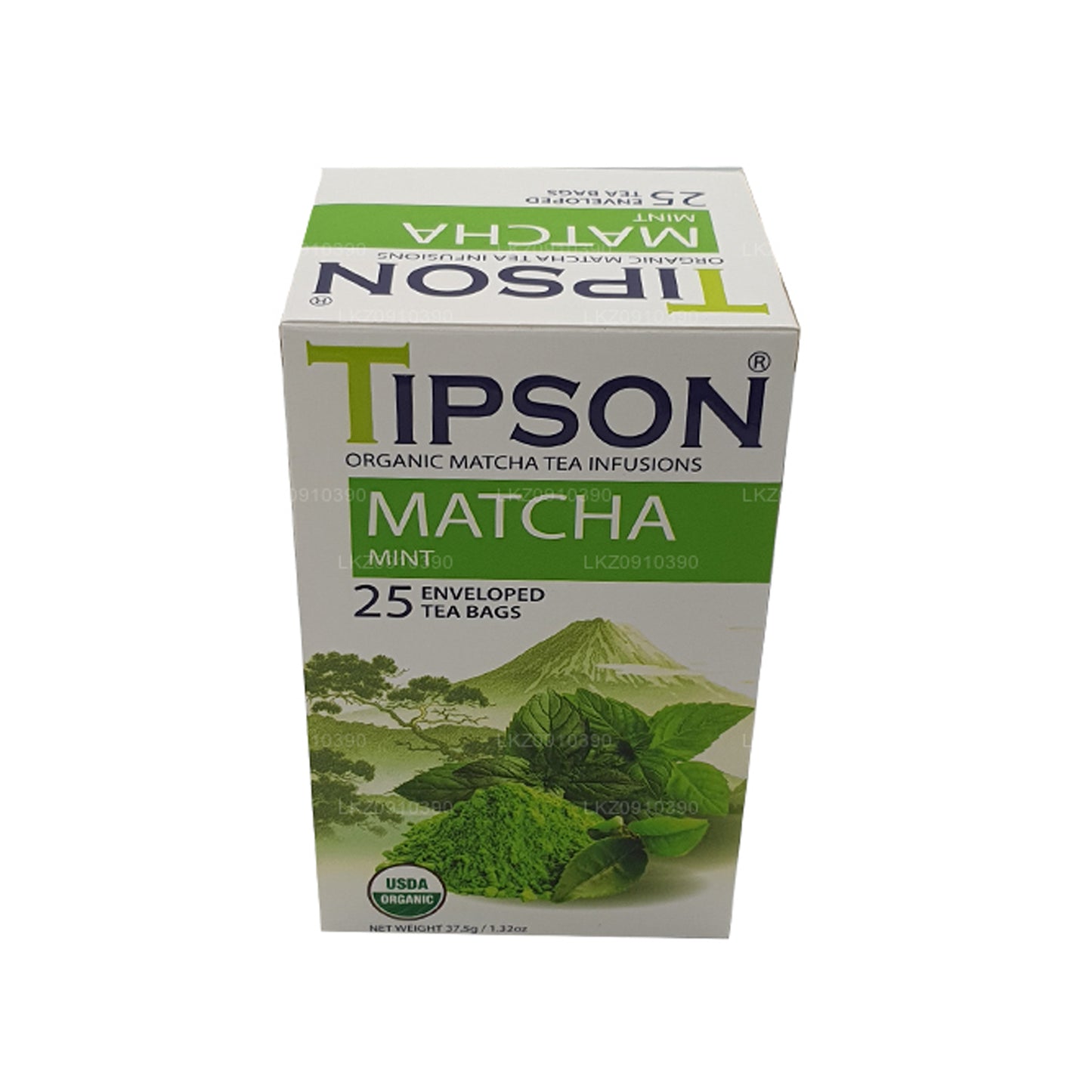 Tipson Tea オーガニック抹茶とミント (37.5g)