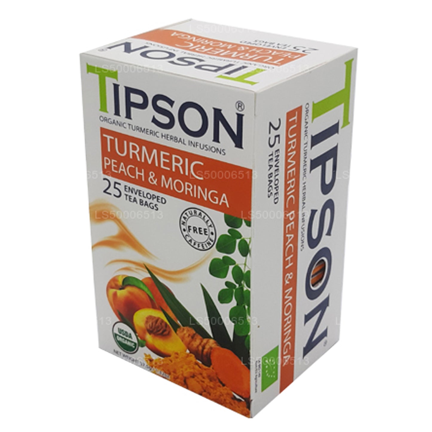Tipson Tea オーガニックターメリックピーチアンドモリンガ (37.5g)