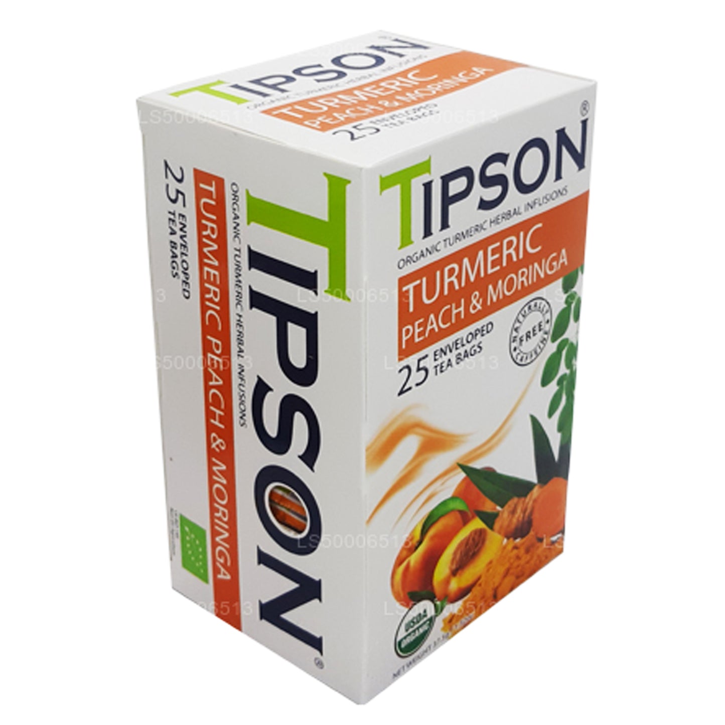Tipson Tea オーガニックターメリックピーチアンドモリンガ (37.5g)