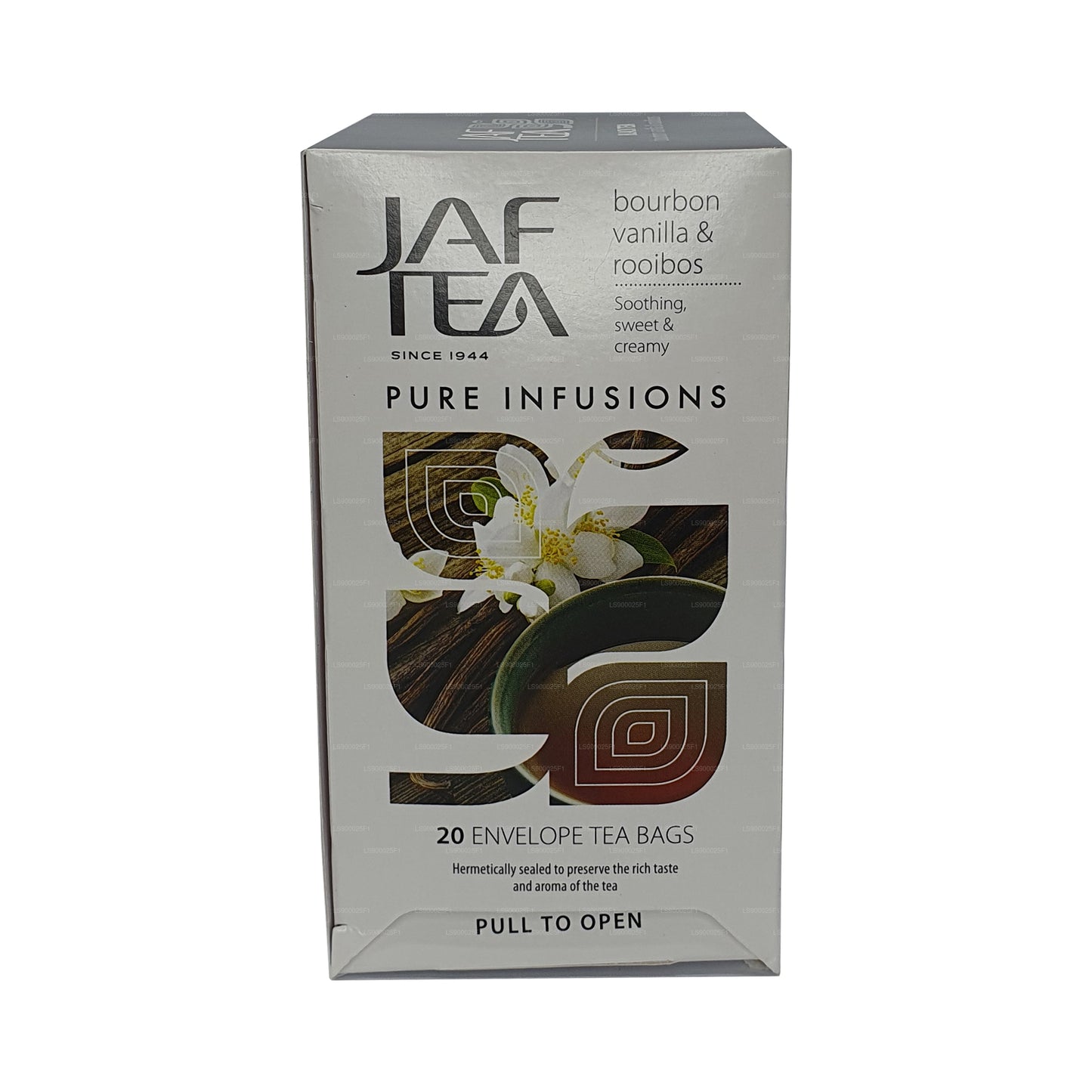 Jaf Tea Pure Infusionsコレクションバーボンバニラルイボス (30g) 20ティーバッグ
