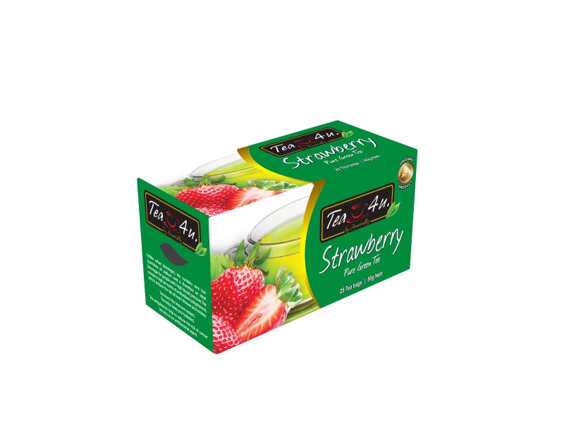 Tea4U ストロベリーグリーンティー (50g) 25ティーバッグ