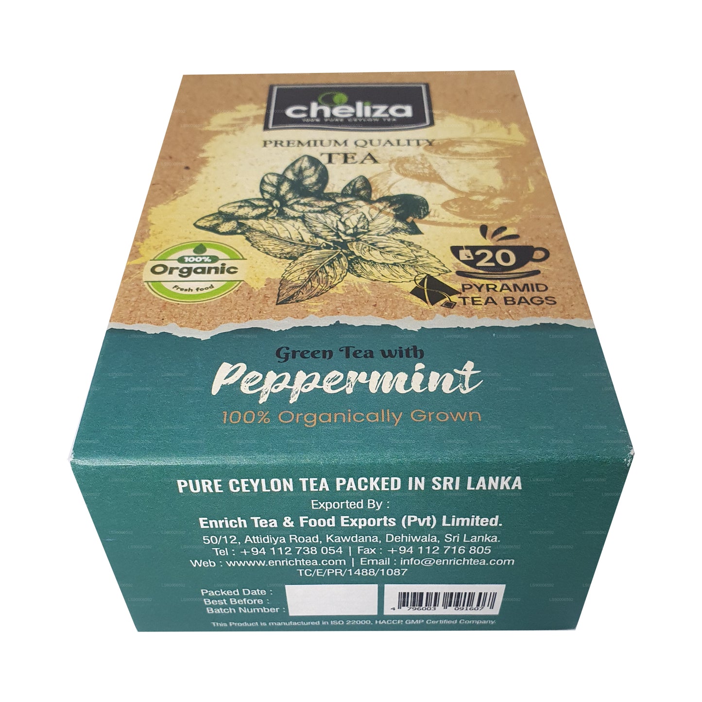 Cheliza Black Tea with Peppermint (50g) 20 Tea Bags