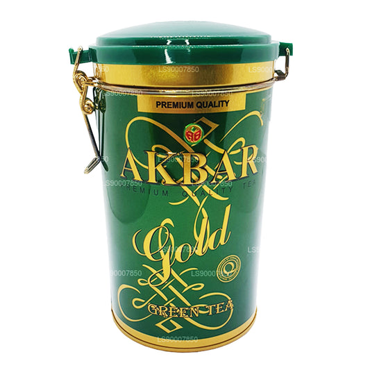 Akbar ゴールドグリーンティーリーフティー (275g) 缶