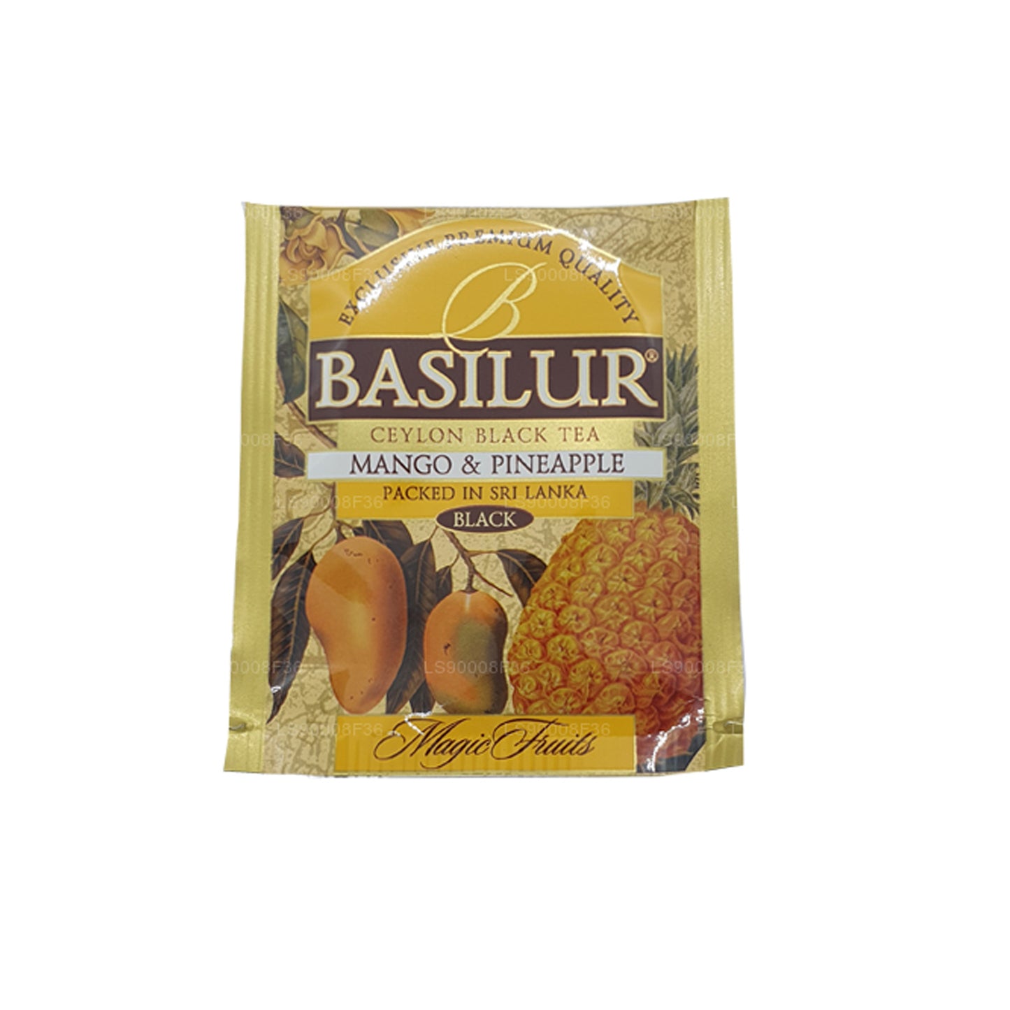 Basilur マジックフルーツマンゴーとパイナップル (50g) 25ティーバッグ