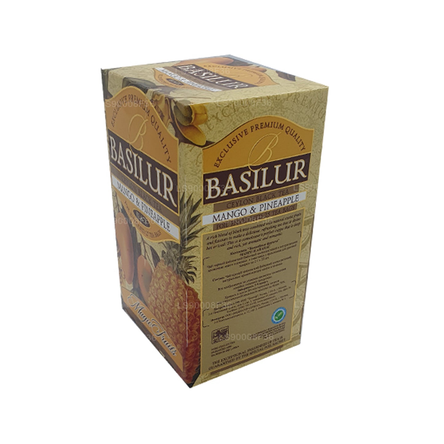 Basilur マジックフルーツマンゴーとパイナップル (50g) 25ティーバッグ