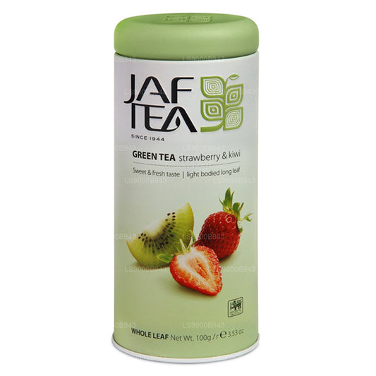 Jaf Tea ピュアグリーンコレクションストロベリーとキウイ (100g) 缶