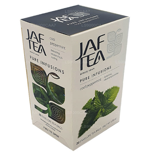 Jaf Tea ピュアインフュージョンコレクションクールペパーミントホイルエンベロープティーバッグ (30g)