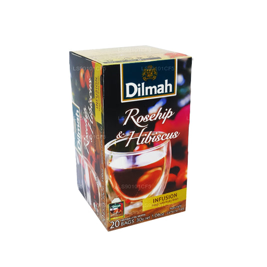 Dilmah ローズヒップ&ハイビスカスフレーバー紅茶 (30g)