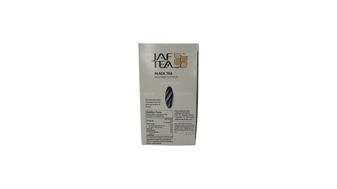 Jaf Tea ピュアフルーツコレクションブラックベリーフォレストホイルエンベロープティーバッグ (30g)