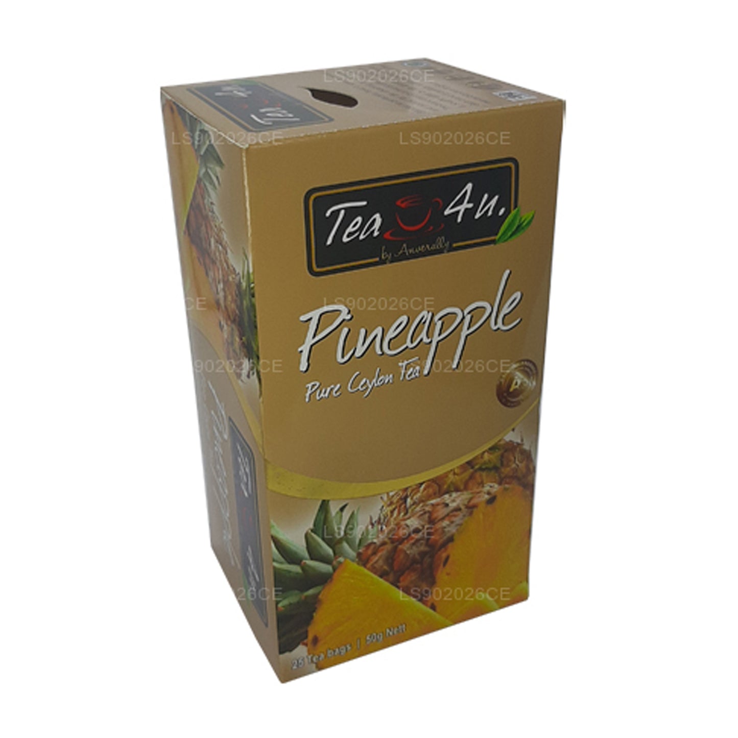 Tea4U パイナップル ピュアセイロン ティー (50g) 25 ティーバッグ