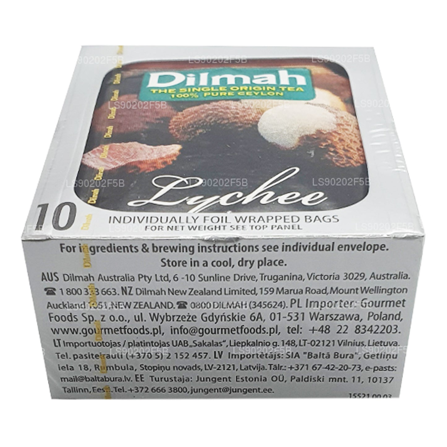 Dilmah ライチフレーバーセイロン紅茶 (20g) ティーバッグ10個