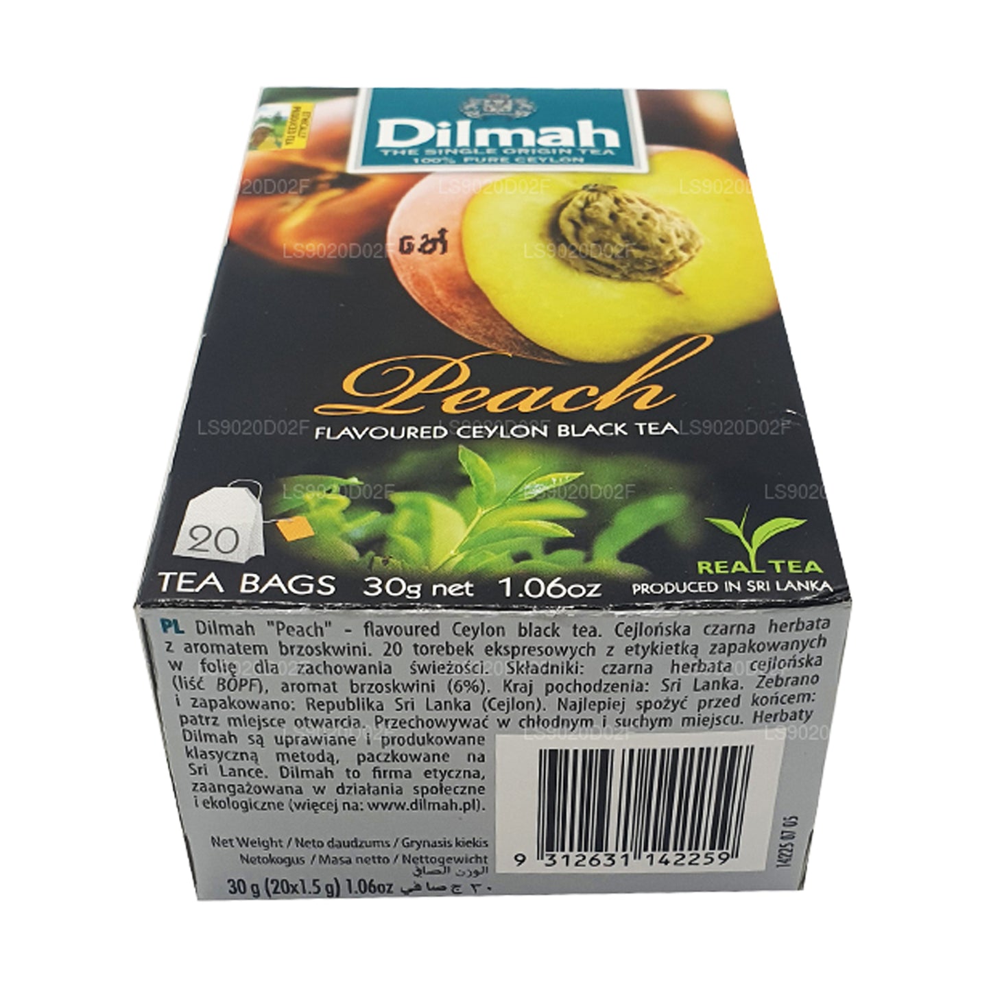 Dilmah ピーチフレーバーセイロン紅茶 (30g) ティーバッグ20個