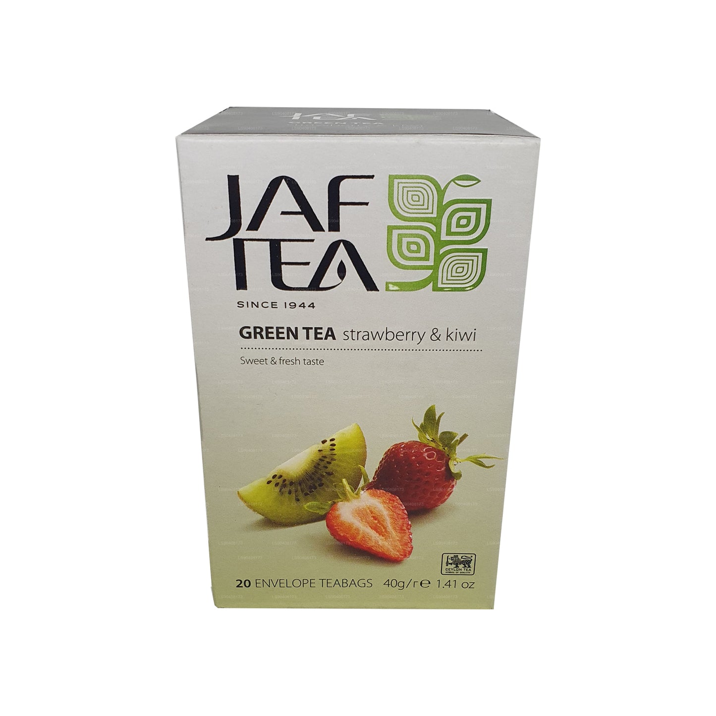 Jaf Tea ピュアグリーンコレクショングリーンティーストロベリーとキウイ (40g) 20ティーバッグ