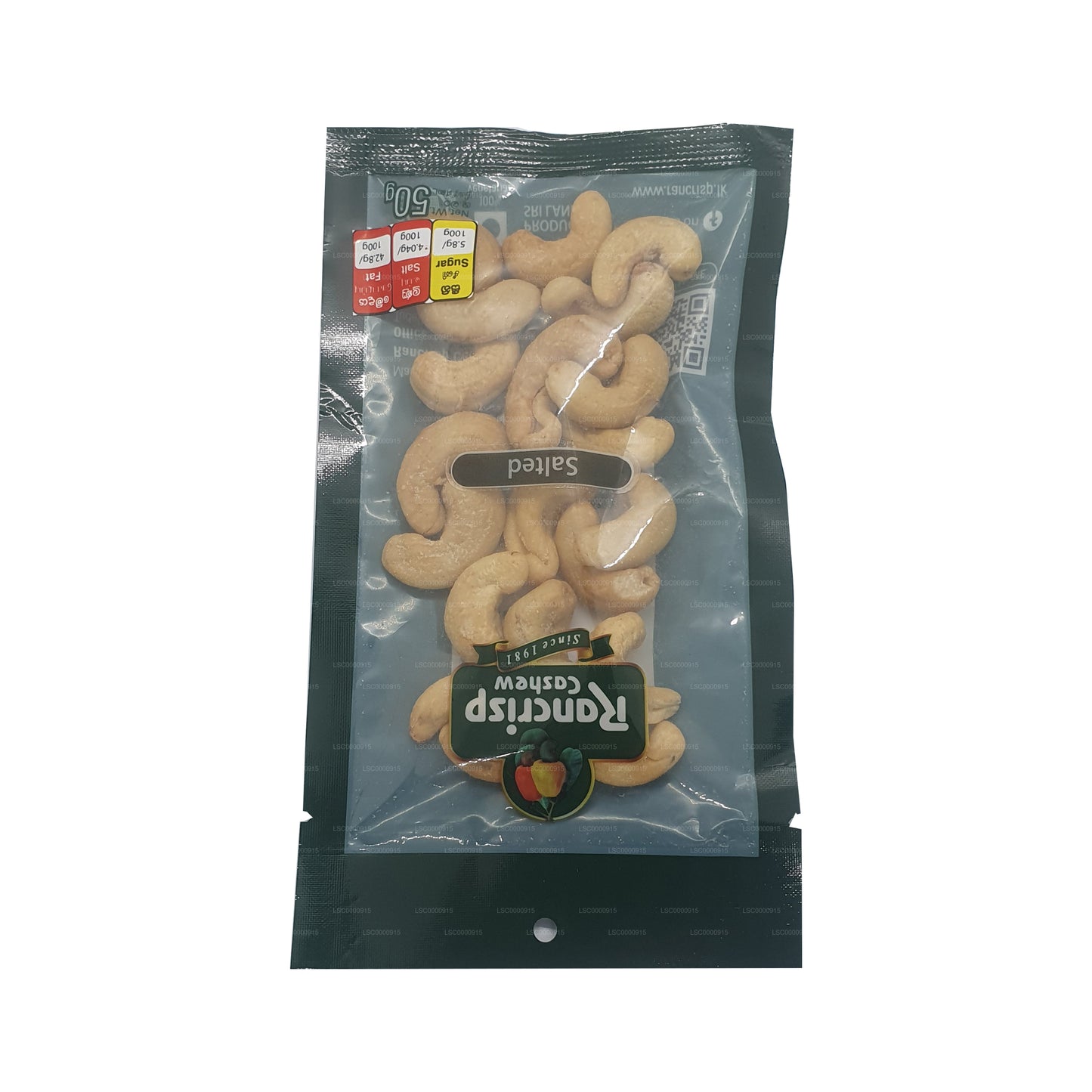 Rancrisp Salted Cashew Nuts (50g)