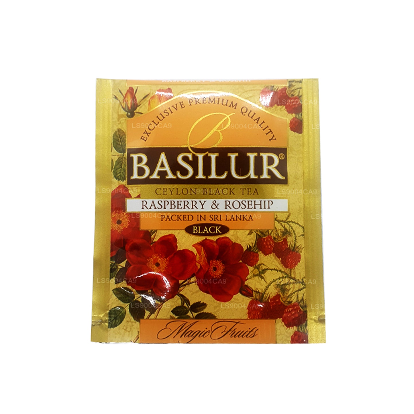 Basilur マジックフルーツラズベリーとローズヒップ (50g) ティーバッグ25個