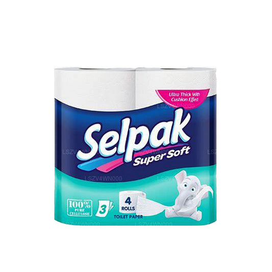 Selpak トイレットペーパースーパーソフトロール (4パック)