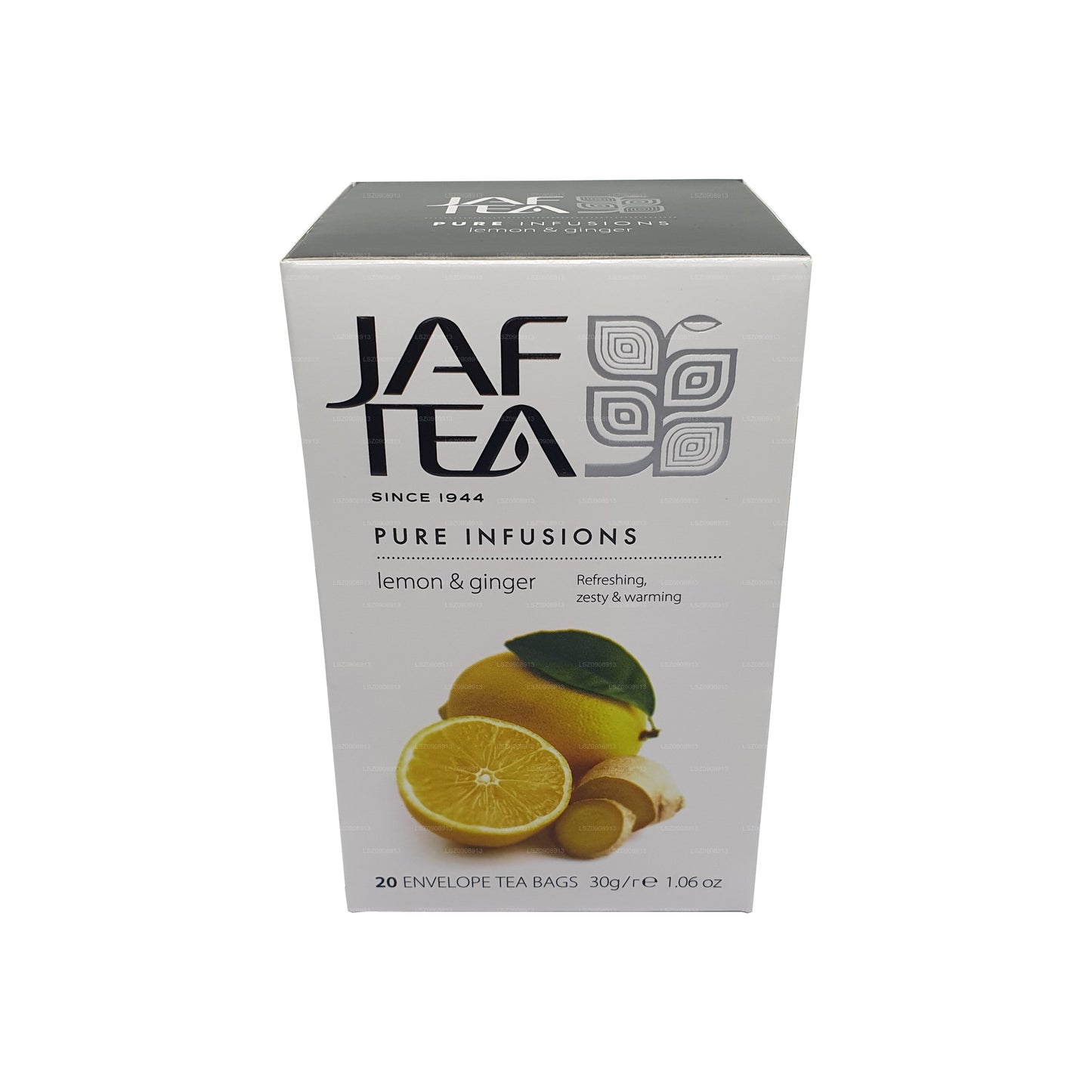 Jaf Tea Pure Infusions Collection レモン＆ジンジャー ホイルエンベロープ ティーバッグ (30g)