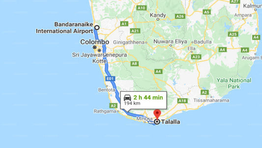 コロンボ空港 (CMB) とタララのシークレット ベイ ホテル間の送迎