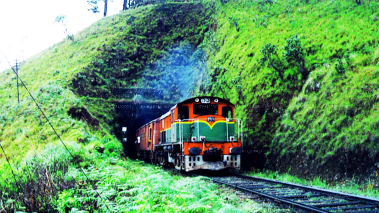 バドゥッラからコロンボへの列車乗車 (列車番号: 1016 "Udarata Menike")