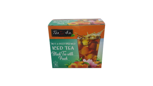 Tea4U アイスティー ピーチ入り紅茶 (10個) ティーバッグ