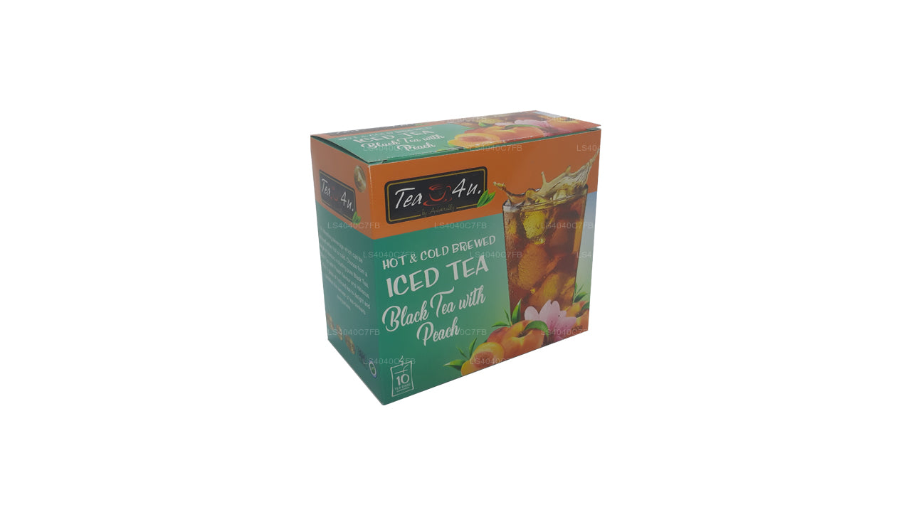 Tea4U アイスティー ピーチ入り紅茶 (10個) ティーバッグ