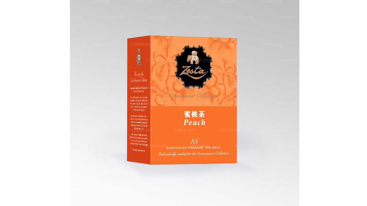 ゼスタ ピーチ紅茶 – ピラミッド ティーバッグ 15 個 (30g)