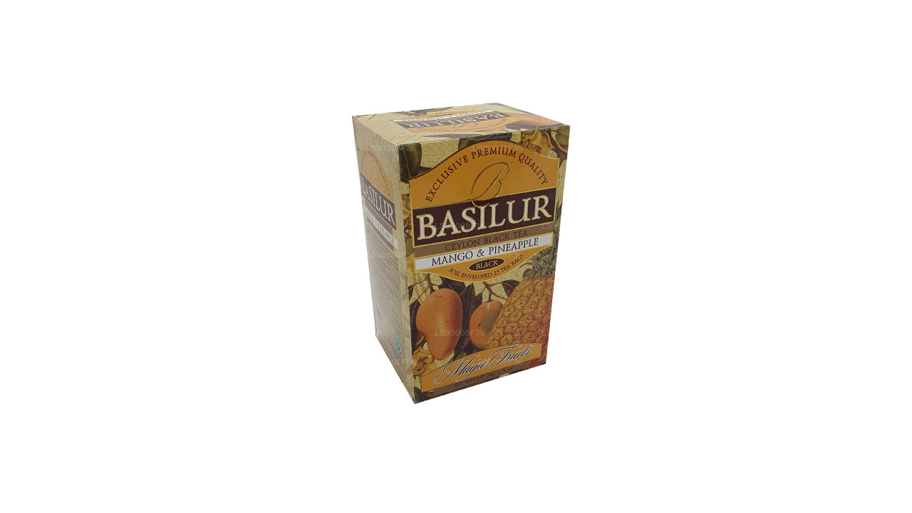 Basilur マジックフルーツマンゴーとパイナップル (50g) 25ティーバッグ