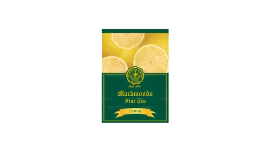 Mackwoods デリシャス レモン風味、シングル エステート、紅茶 25 袋入り、ティーバッグ (50g)