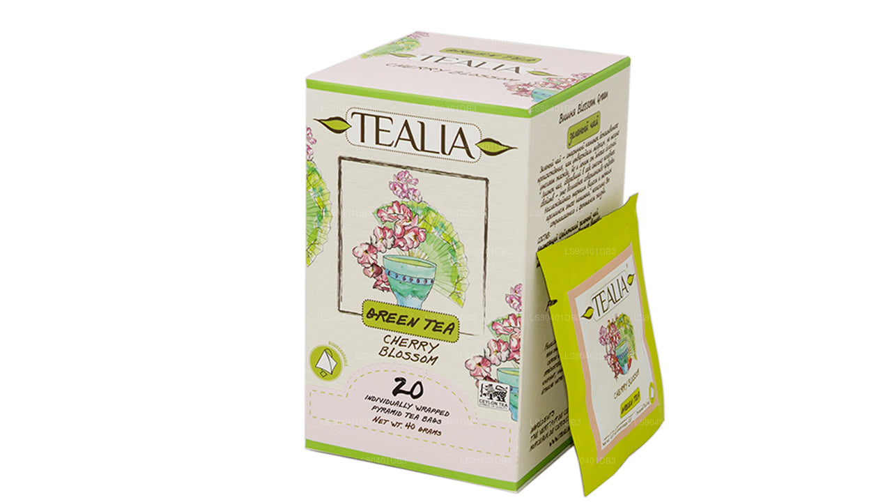 Tealia チェリーブロッサム - ピラミッドエンベロープサシェ 20 袋 (40g)