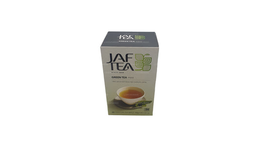 Jaf Tea ピュアグリーンコレクショングリーンティーミントフォイルエンベロープティーバッグ (40g)