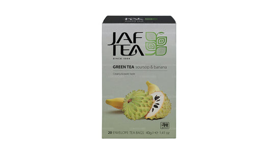 Jaf Tea ピュアグリーンコレクショングリーンティーサワーソップ&バナナ (40g) 20ティーバッグ